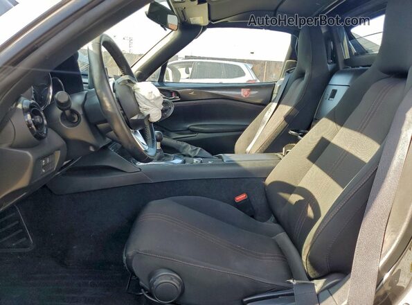 JM1NDAL72H0104154 2017 MAZDA MX-5 Gray Widok wnętrza z przodu