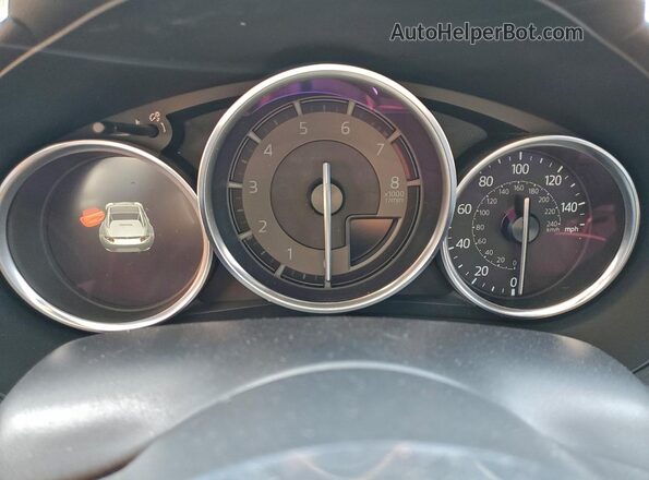 JM1NDAL72H0104154 2017 MAZDA MX-5 Gray Widok zestawu wskaźników
