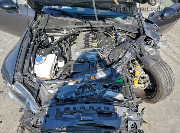 JM1NDAL72H0104154 2017 MAZDA MX-5 Gray Widok wnętrza z tyłu