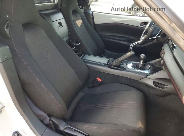 JM1NDAL78H0103221 2017 MAZDA MX-5 White უკანა სავარძლების ხედი