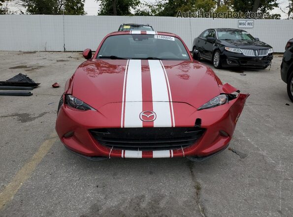 JM1NDAM73H0103786 2017 MAZDA MX-5 Maroon Widok z przodu