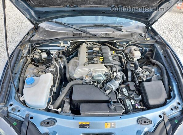 JM1NDAM76H0107069 2017 MAZDA MX-5 Blue Rear interior view