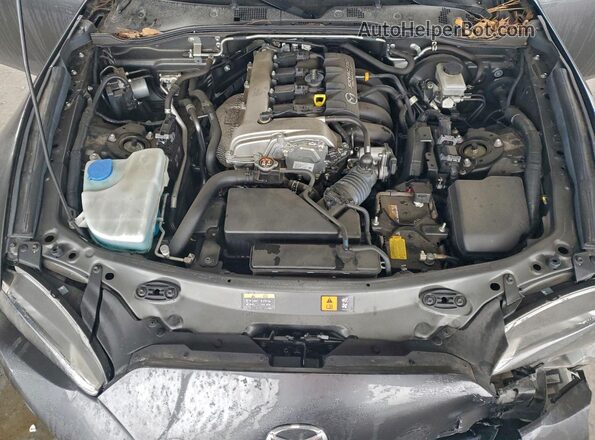 JM1NDAM78K0300038 2019 MAZDA MX-5 Gray უკანა სალონის ხედი