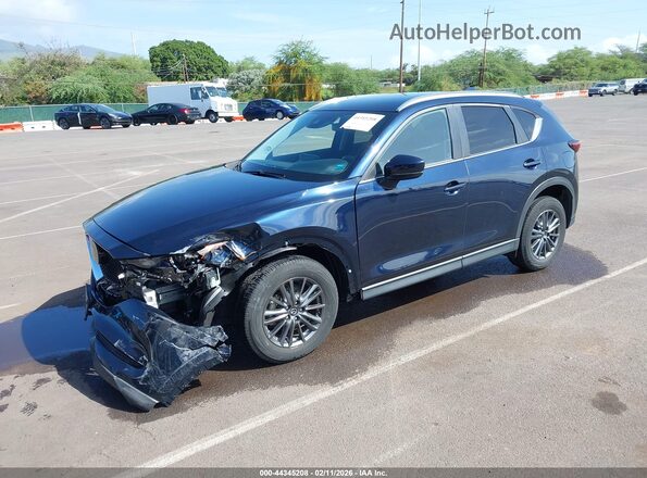 JM3KFACM8M0315668 2021 MAZDA CX-5 Blue Передня ліва чверть