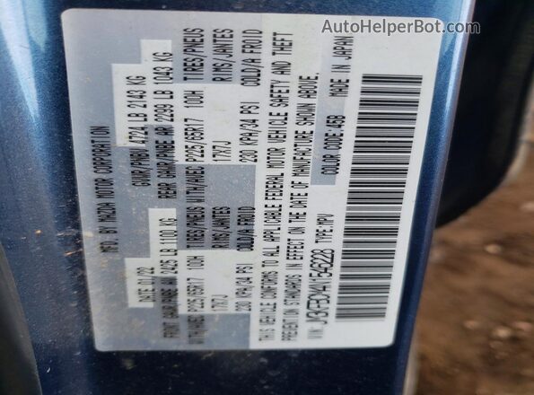 JM3KFBCM4N1546228 2022 MAZDA CX-5 Blue Widok komory silnika