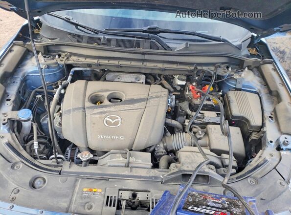 JM3KFBCM4N1546228 2022 MAZDA CX-5 Blue Widok wnętrza z tyłu