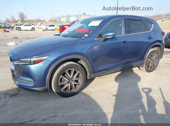 JM3KFBDM2J0410601 2018 MAZDA CX-5 Синий Передняя левая четверть