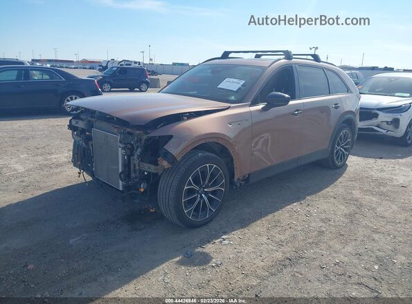 JM3KJDHA7S1109232 2025 MAZDA CX-70 PHEV Коричневый Передняя левая четверть