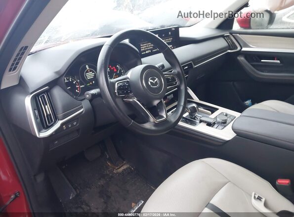 JM3KKBHD1S1190885 2025 MAZDA CX-90 Red Вид салону спереду
