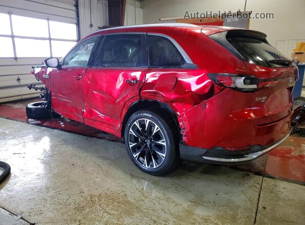 JM3KKDHA7R1125499 2024 MAZDA CX-90 Red Rear left