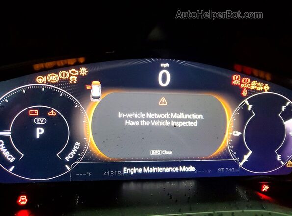 JM3KKDHA7R1125499 2024 MAZDA CX-90 Red Instrument cluster view