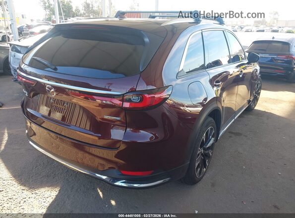 JM3KKEHA6S1219000 2025 MAZDA CX-90 PHEV Burgundy Задня права чверть