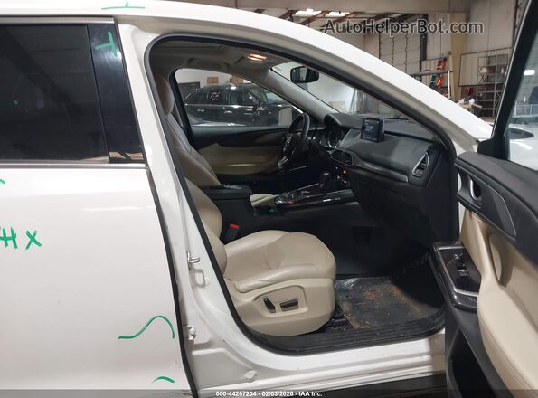 JM3TCACY3G0112059 2016 MAZDA CX-9 White Вид салону спереду
