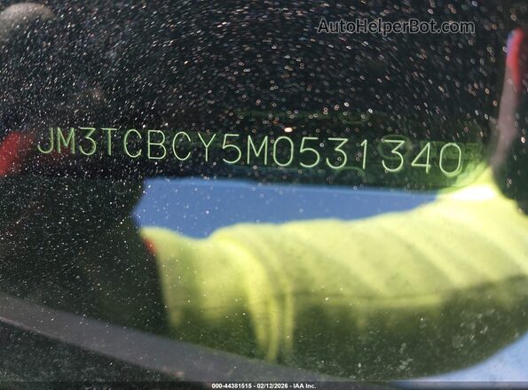 JM3TCBCY5M0531340 2021 MAZDA CX-9 Blue ძრავის განყოფილების ხედი