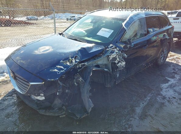 JM3TCBCY5M0531340 2021 MAZDA CX-9 Blue წინა მარცხენა ხედი სამი მეოთხედიდან