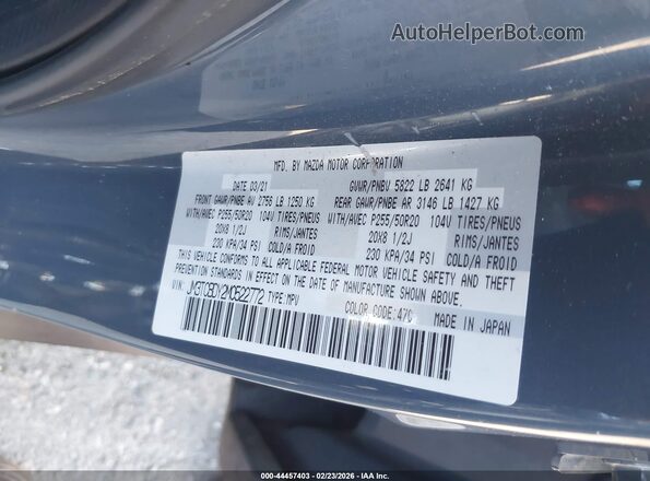 JM3TCBDY2M0522772 2021 MAZDA CX-9 Gray 