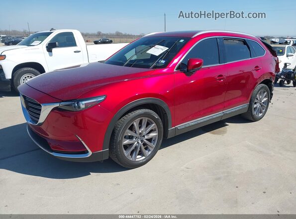 JM3TCBDY4P0649902 2023 MAZDA CX-9 Red წინა მარცხენა ხედი სამი მეოთხედიდან