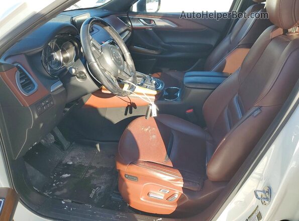 JM3TCBEY6G0104993 2016 MAZDA CX-9 White Widok wnętrza z przodu