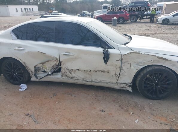 JN1AV7AP8HM890006 2017 INFINITI Q50 HYBRID White Front view