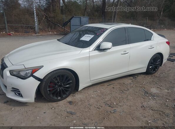 JN1AV7AP8HM890006 2017 INFINITI Q50 HYBRID White Front left