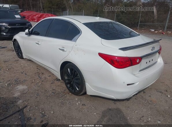 JN1AV7AP8HM890006 2017 INFINITI Q50 HYBRID White Rear left