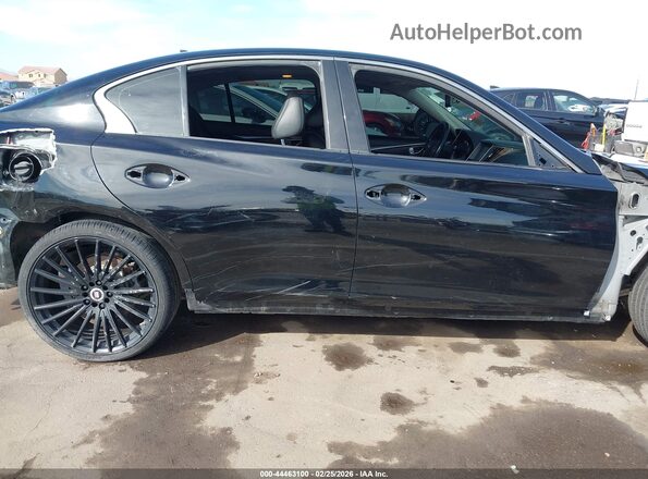 JN1AV7AR0GM530003 2016 INFINITI Q50 HYBRID Black Սալոնի 360 աստիճան տեսք