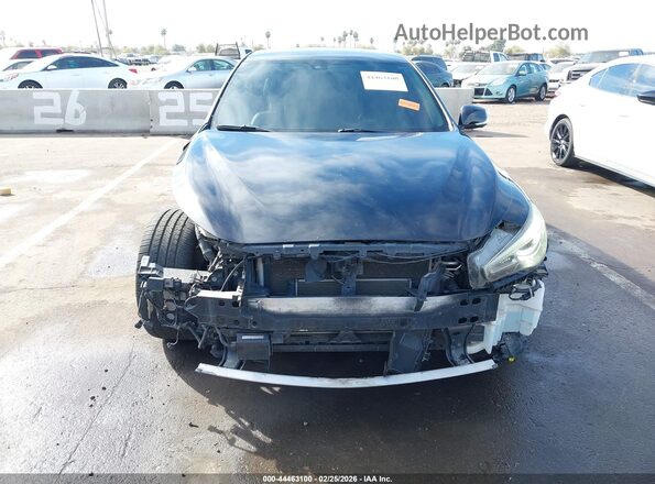 JN1AV7AR0GM530003 2016 INFINITI Q50 HYBRID Black Սալոնի հետևի տեսք