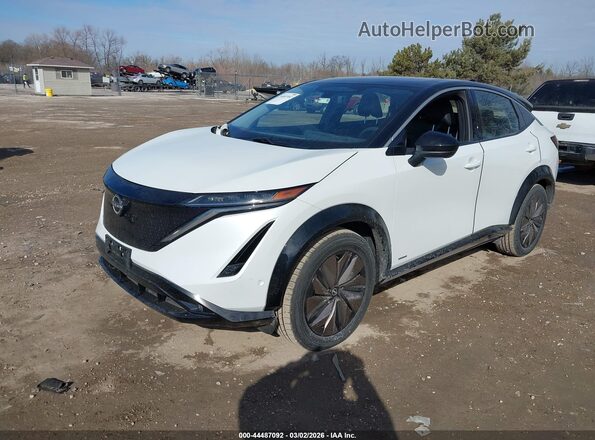 JN1BF0BA4PM405345 2023 NISSAN ARYIA White Առջևի ձախ երեք քառորդ տեսարան