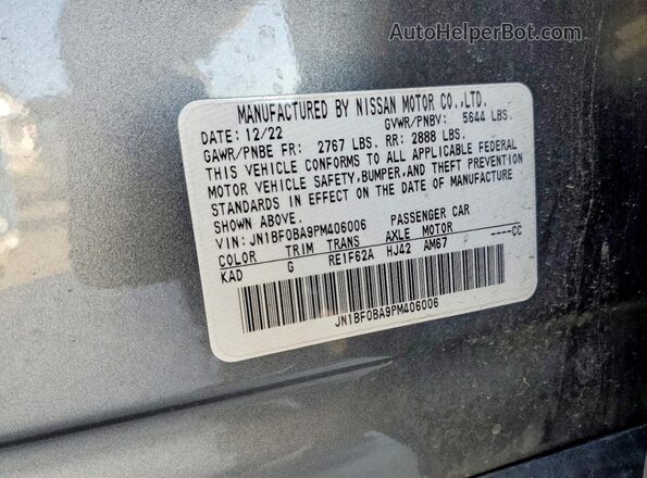 JN1BF0BA9PM406006 2023 NISSAN ARIYA Gray Vista interior de 360 grados