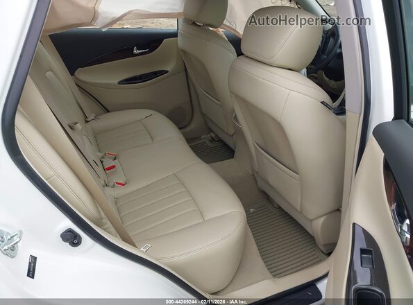JN1BJ0RR0HM412871 2017 INFINITI QX50 White Widok naklejki z numerem VIN