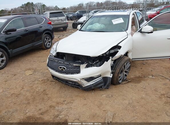 JN1BJ0RR0HM412871 2017 INFINITI QX50 White Widok z przodu