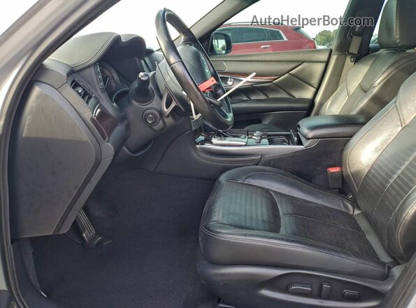 JN1BY1AP1KM505109 2019 INFINITI Q70 Silver Widok wnętrza z przodu