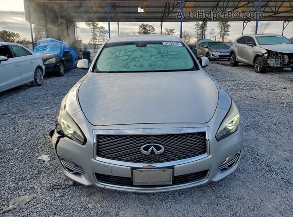 JN1BY1AP2JM181151 2018 INFINITI Q70 Silver Front view
