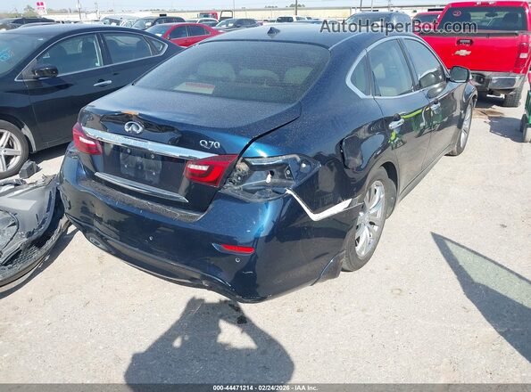 JN1BY1AP6JM180522 2018 INFINITI Q70 Blue Rear right