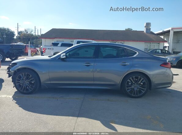 JN1BY1AP9JM180790 2018 INFINITI Q70 Gray 