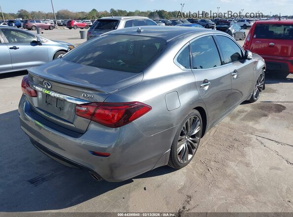 JN1BY1AP9JM180790 2018 INFINITI Q70 Gray Rear right