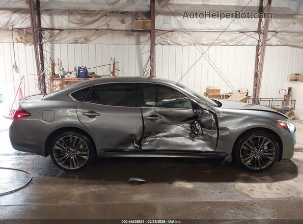 JN1BY1AR8JM220603 2018 INFINITI Q70 Gray 