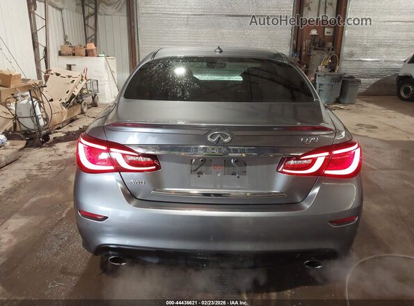 JN1BY1AR8JM220603 2018 INFINITI Q70 Gray 