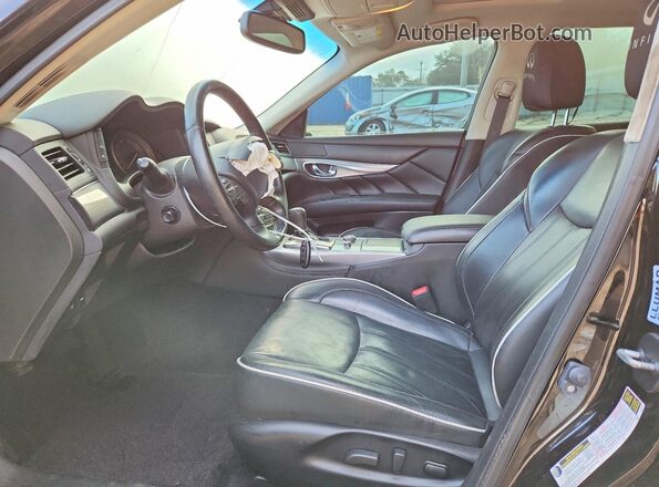 JN1BY1PP0KM685237 2019 INFINITI Q70L Black Вид салону спереду