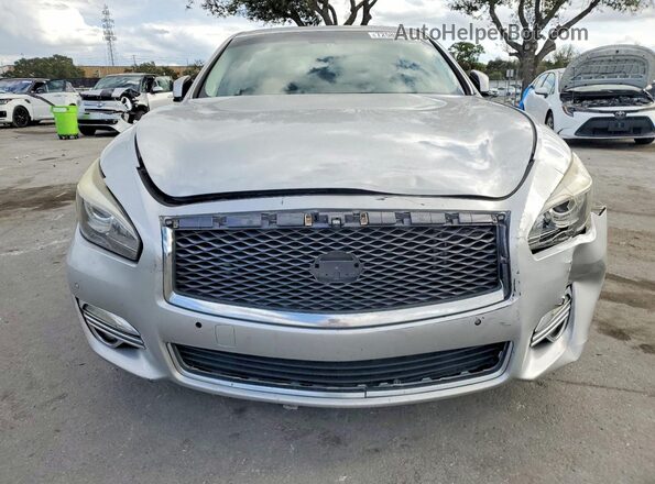 JN1BY1PP6HM170090 2017 INFINITI Q70L Silver Vista frontal
