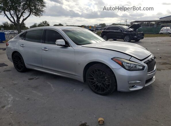 JN1BY1PP6HM170090 2017 INFINITI Q70L Silver Delantero derecho