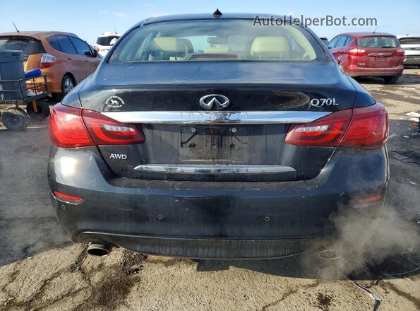 JN1BY1PR0KM720070 2019 INFINITI Q70L Black უკანა ხედი