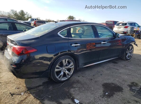 JN1BY1PR0KM720070 2019 INFINITI Q70L Black უკანა მარჯვენა