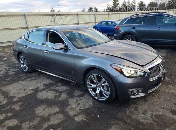 JN1BY1PR9JM370307 2018 INFINITI Q70L Gray 