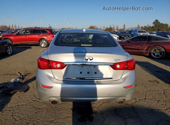 JN1CV7AP0HM641840 2017 INFINITI Q50 Silver Rear view