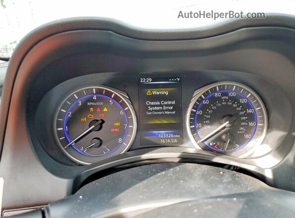 JN1CV7AP3HM642657 2017 INFINITI Q50 Black Вид щитка приладів