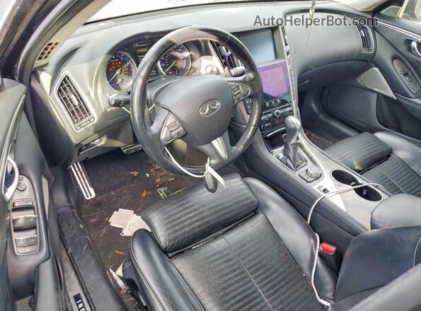 JN1CV7AP3HM642657 2017 INFINITI Q50 Black Вид панелі приладів