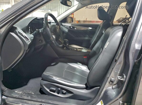JN1CV7AP8GM201024 2016 INFINITI Q50 Charcoal Widok wnętrza z przodu