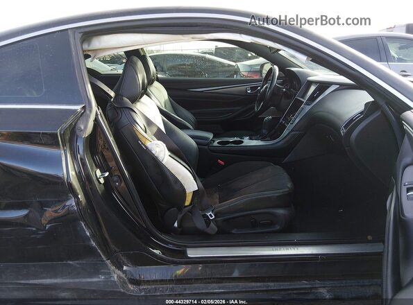 JN1CV7EK2HM110623 2017 INFINITI Q60 Black Front interior view