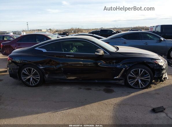 JN1CV7EK2HM110623 2017 INFINITI Q60 Black Rear interior view